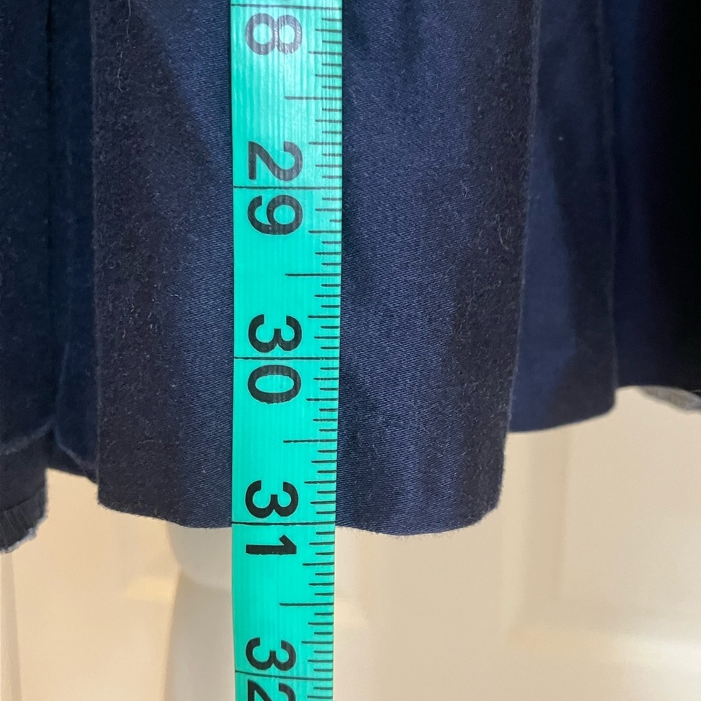 Navy polka dotted belted dress, Nine West size 10 - Picture 9 of 12